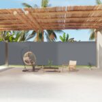 vidaXL Zaťahovacia bočná markíza antracitová 220x1200 cm