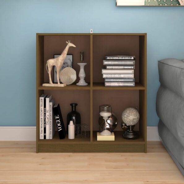 vidaXL Komoda medovo-hnedá 70x33x76 cm masívne borovicové drevo – Obrázok 3