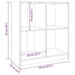 vidaXL Komoda medovo-hnedá 70x33x76 cm masívne borovicové drevo – Obrázok 8