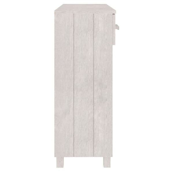 vidaXL Konzolový stolík HAMAR, biely 90x35x90 cm, borovica – Obrázok 6