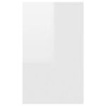 vidaXL Komoda s 3 zásuvkami lesklá biela 120x41x75 cm drevotrieska – Obrázok 6