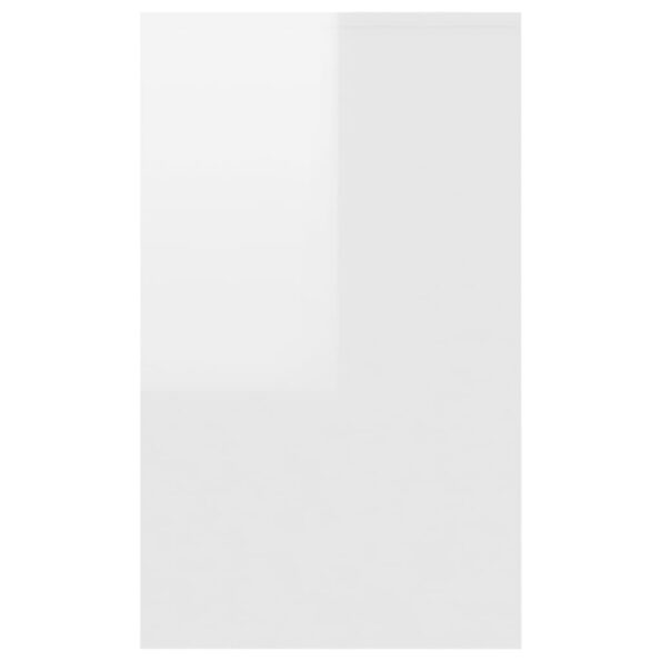 vidaXL Komoda s 3 zásuvkami lesklá biela 120x41x75 cm drevotrieska – Obrázok 6