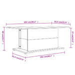 vidaXL Konferenčný stolík, hnedý dub 102x55,5x40 cm, kompozitné drevo – Obrázok 7
