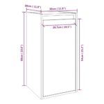 vidaXL Nástenné skrinky 2 ks čierne 30x30x60 cm masívna borovica – Obrázok 12