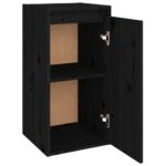 vidaXL Nástenné skrinky 2 ks čierne 30x30x60 cm masívna borovica – Obrázok 7