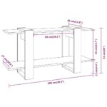 vidaXL Knižnica sivý dub sonoma 100x30x51 cm spracované drevo – Obrázok 6