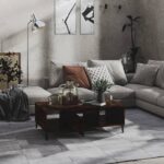 vidaXL Konferenčný stolík údený dub 103,5x60x35 cm drevotrieska – Obrázok 3