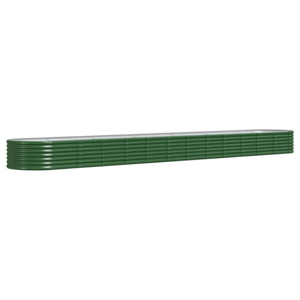 VXL8720286856413_a_en_hd_1.jpg vidaXL Vyvýšený záhradný záhon práškovaná oceľ 512x80x36 cm zelený – Obrázok 2