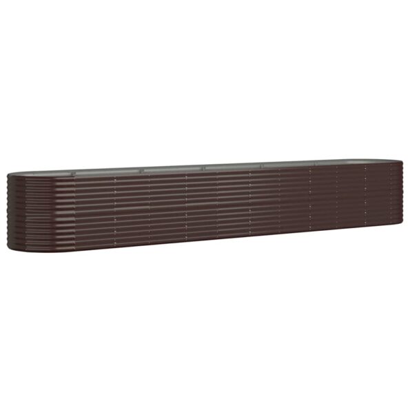 VXL8720286856734_a_en_hd_1.jpg vidaXL Vyvýšený záhradný záhon práškovaná oceľ 440x80x68 cm hnedý – Obrázok 2