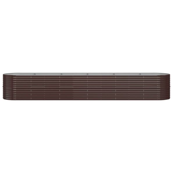VXL8720286856734_g_en_hd_1.jpg vidaXL Vyvýšený záhradný záhon práškovaná oceľ 440x80x68 cm hnedý – Obrázok 3