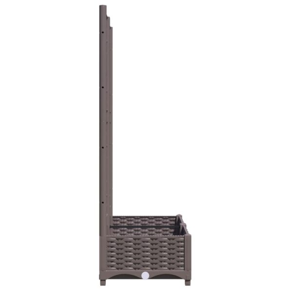 VXL8720286876084_g_en_hd_3.jpg vidaXL Záhradný kvetináč s mriežkou hnedý 80x40x121,5 cm PP – Obrázok 5