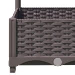 vidaXL Záhradný kvetináč s mriežkou hnedý 80x40x121,5 cm PP – Obrázok 7