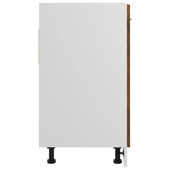 vidaXL Umývadlová skrinka dymový dub 80x46x81,5 cm spracované drevo – Obrázok 6