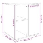 vidaXL Skrinka na kolieskach sivá sonoma 60x53x72 cm spracované drevo – Obrázok 9