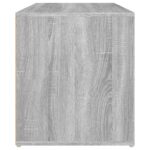 vidaXL Lavica do chodby 80x40x45 cm sivý dub sonoma spracované drevo – Obrázok 8