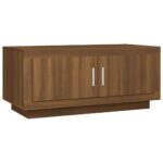 vidaXL Konferenčný stolík hnedý dub 102x50x45 cm spracované drevo – Obrázok 2