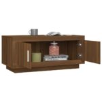 vidaXL Konferenčný stolík hnedý dub 102x50x45 cm spracované drevo – Obrázok 4