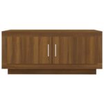 vidaXL Konferenčný stolík hnedý dub 102x50x45 cm spracované drevo – Obrázok 5