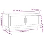 vidaXL Konferenčný stolík hnedý dub 102x50x45 cm spracované drevo – Obrázok 8