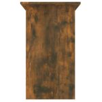 vidaXL Stôl dymový dub 80x45x74 cm spracované drevo – Obrázok 6