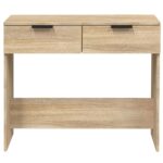 vidaXL Konzolový stolík dub sonoma 90x36x75 cm spracované drevo – Obrázok 6