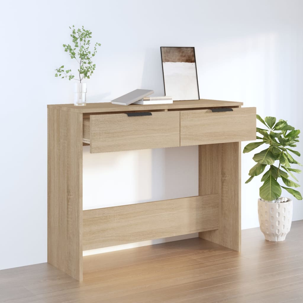 VXL8720287079248_m_en_hd_1.jpg vidaXL Konzolový stolík dub sonoma 90x36x75 cm spracované drevo – Obrázok 1