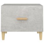 vidaXL Konferenčný stolík betónovo sivý 50x50x40 cm spracované drevo – Obrázok 6