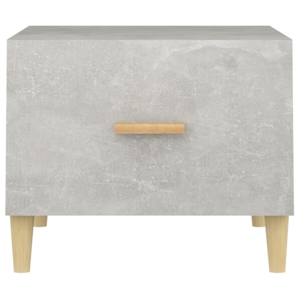 vidaXL Konferenčný stolík betónovo sivý 50x50x40 cm spracované drevo – Obrázok 6