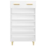 vidaXL Botník biely 60x35x105 cm spracované drevo – Obrázok 6