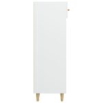 vidaXL Botník biely 60x35x105 cm spracované drevo – Obrázok 8