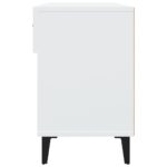 vidaXL Botník biely 102x35x55 cm spracované drevo – Obrázok 8