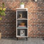 vidaXL Komoda sivý dub sonoma 34,5x32,5x90 cm kompozitné drevo – Obrázok 3