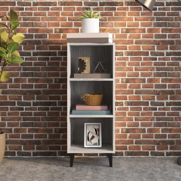 vidaXL Komoda sivý dub sonoma 34,5x32,5x90 cm kompozitné drevo – Obrázok 3