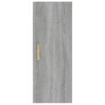 vidaXL Nástenná skrinka sivý dub sonoma 34,5x34x90 cm spracované drevo – Obrázok 6