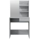 vidaXL Sada toaletného stolíka sivý dub sonoma 74,5x40x141 cm – Obrázok 6