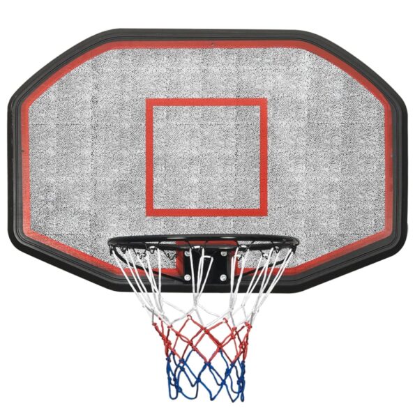 vidaXL Basketbalová doska čierna 109x71x3 cm polyetén – Obrázok 2