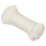 vidaXL Pracovné lano biele 6 mm 25 m polypropylén – Obrázok 2