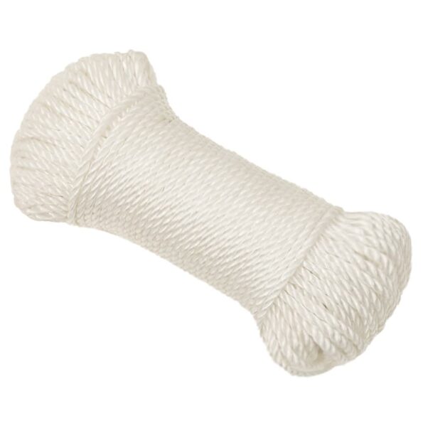 vidaXL Pracovné lano biele 6 mm 25 m polypropylén – Obrázok 2