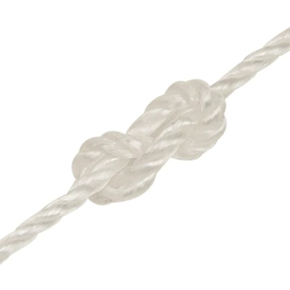 vidaXL Pracovné lano biele 6 mm 100 m polypropylén – Obrázok 5