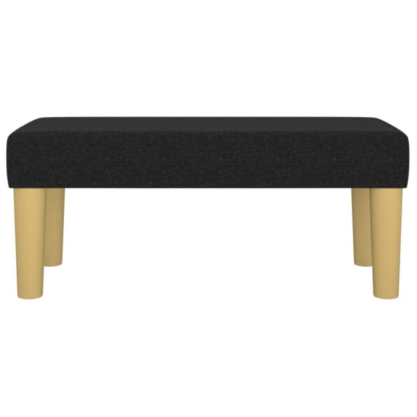 vidaXL Lavička čierna 70x30x30 cm látka – Obrázok 3