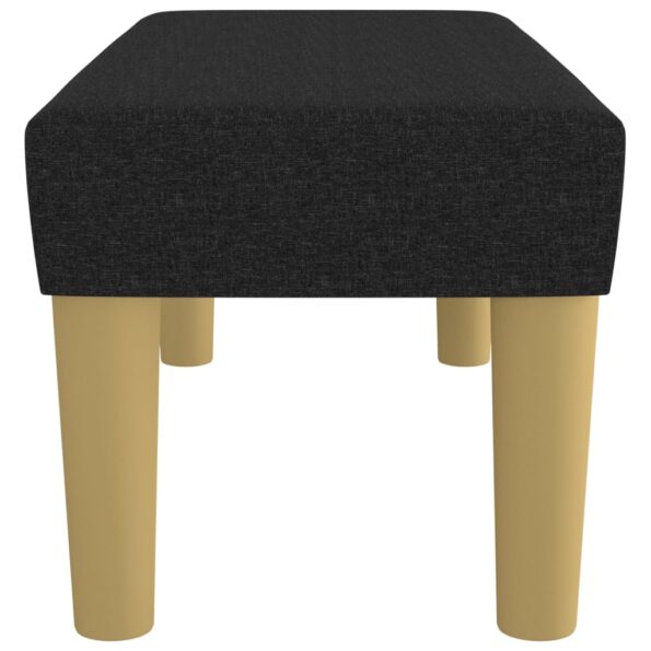 vidaXL Lavička čierna 70x30x30 cm látka – Obrázok 4