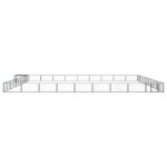 vidaXL Ohrádka pre psov 40 panelov čierna 100x50 cm práškovaná oceľ – Obrázok 2