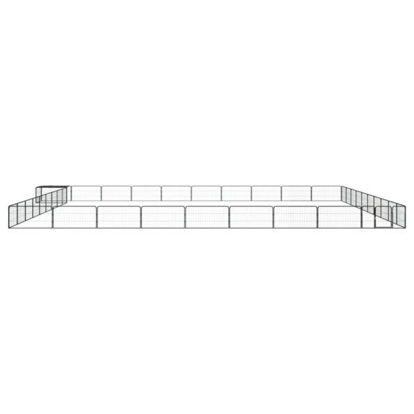 VXL8720287159179_g_en_hd_1.jpg vidaXL Ohrádka pre psov 40 panelov čierna 100x50 cm práškovaná oceľ – Obrázok 2