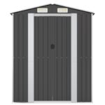 vidaXL Záhradná kôlňa antracitová 192x108x223 cm pozinkovaná oceľ – Obrázok 3
