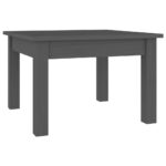 vidaXL Konferenčný stolík sivý 45x45x30 cm borovicový masív – Obrázok 2