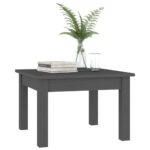 vidaXL Konferenčný stolík sivý 45x45x30 cm borovicový masív – Obrázok 6