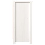 vidaXL Komoda biela 100x35x74 cm borovicový masív – Obrázok 9