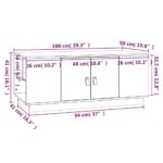 vidaXL Konferenčný stolík medovo-hnedý 100x50x41 cm borovicový masív – Obrázok 10
