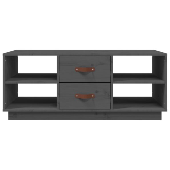 vidaXL Konferenčný stolík sivý 100x50x41 cm masívna borovica – Obrázok 5