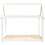 vidaXL Posteľ pre psa biela 111x80x100 cm borovicový masív – Obrázok 5